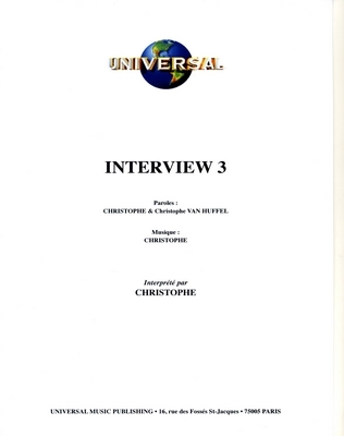 INTERVIEW 3 - Universal Music - U.M.P. 11348